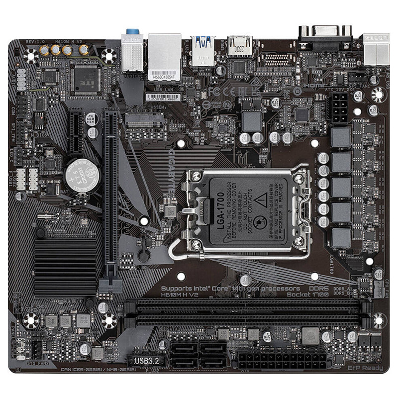 Carte Mère Gigabyte H610M H V2 G10 LGA 1700 DDR5 en Tunisie