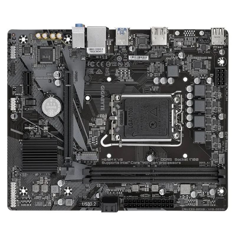 Carte Mère Gigabyte H610M K V2 LGA 1700 DDR4 en Tunisie
