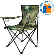 Chaise De Plage Et De Camping Pliable M1 Camouflage en Tunisie
