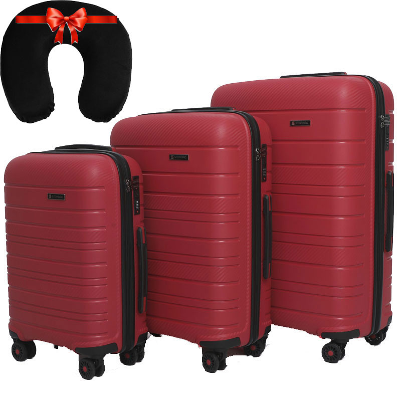 Set De 3 Valises Incassable Starbag Rouge en Tunise