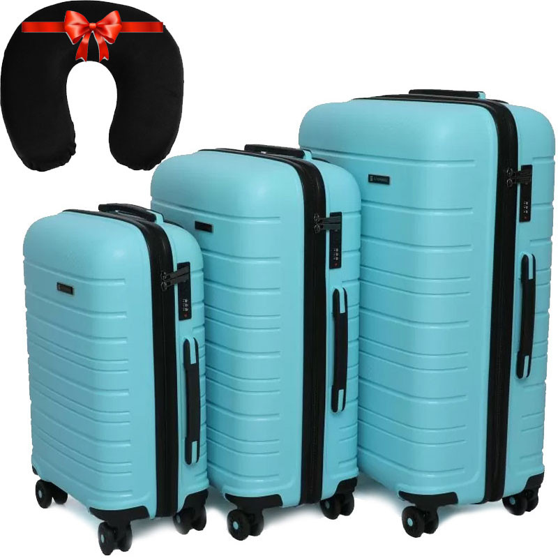 Set De 3 Valises Incassable Starbag Bleu Ciel en Tunisie