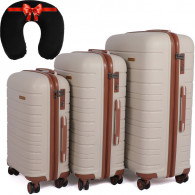 Set De 3 Valises Incassable Starbag Grège en Tunisie