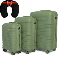 Set De 3 Valises Incassable Starbag Vert en Tunisie