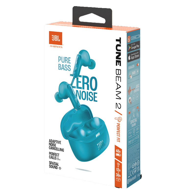 Ecouteurs Sans Fil JBL Tune Beam 2 Turquoise En Tunisie