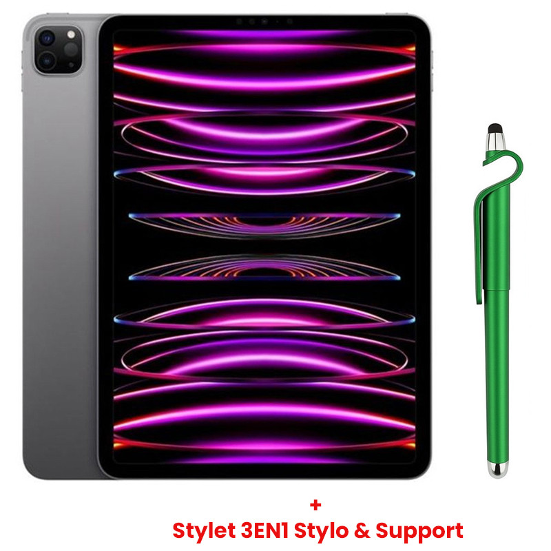 Apple Ipad 6è Génération  (2022), écran 12.9'' Wifi, stockage 128 Go, couleur Gris Sidéral