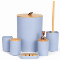 Série Salle De Bain 7 Pièces En Plastique Rond Gris En Tunisie