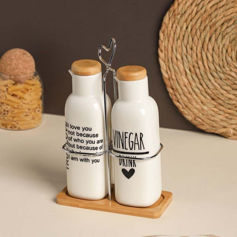 Set Huile & Vinaigre Céramique  En Tunisie