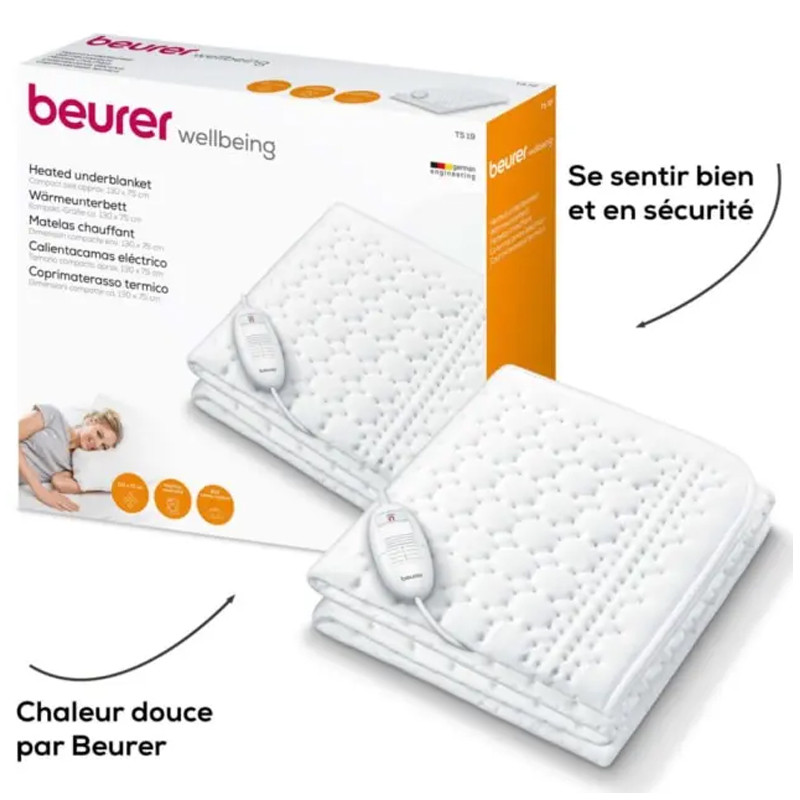 Housse Chauffante Compact Beurer TS19 Blanc en Tunisie