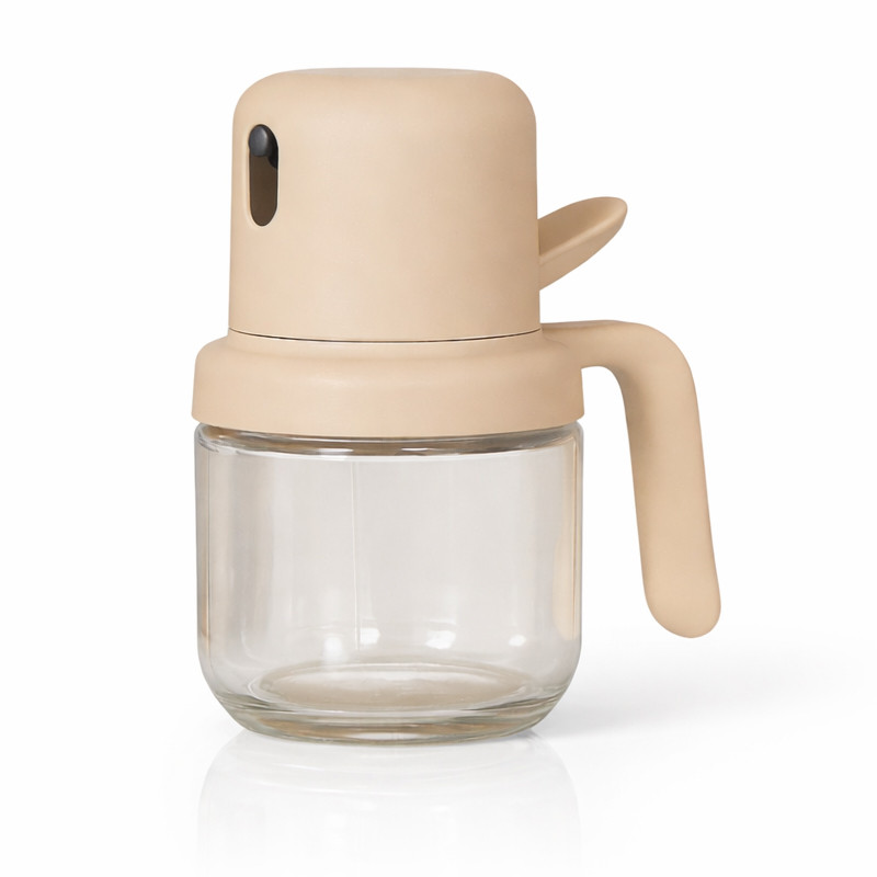 Spray à Huile en Verre avec Poignée 180ml Grège