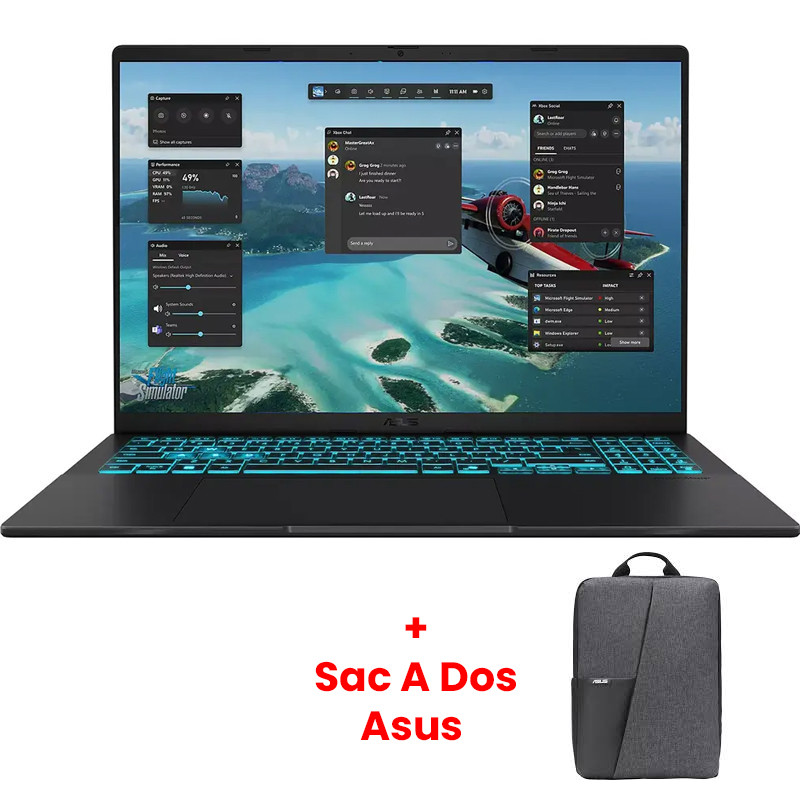 Pc Portable Gamer Asus V16 V3607VU Intel Core 5 24Go 512Go RTX 4050 Windows 11