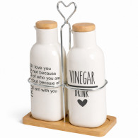 Set Huile & Vinaigre Céramique  En Tunisie