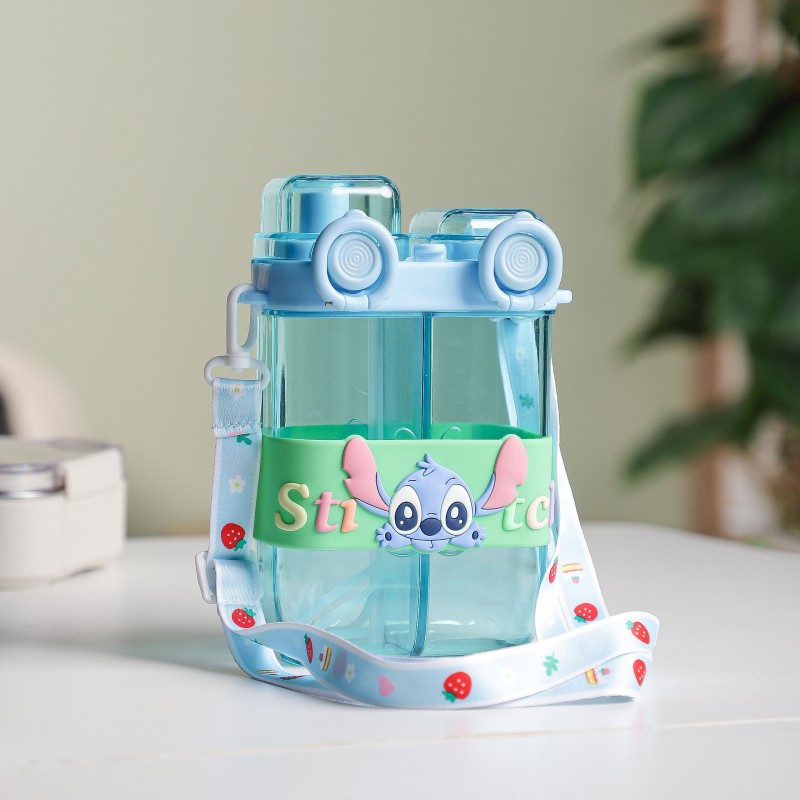 Gourde D'eau Double Compartiment avec Sangle Bleu en Tunisie