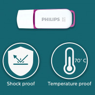 Clé USB Philips Snow 64Go USB 3.0 Blanc En Tunisie