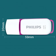 Clé USB Philips Snow 64Go USB 3.0 Blanc En Tunisie