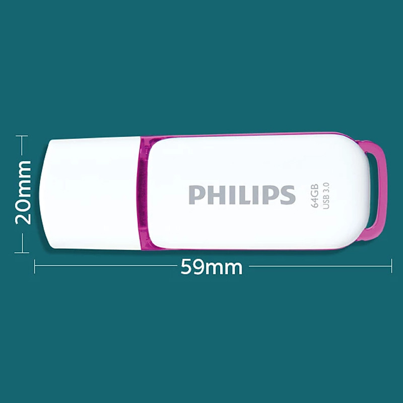 Clé USB Philips Snow 64Go USB 3.0 Blanc En Tunisie
