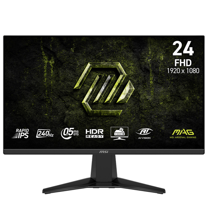 Ecran Gaming MSI Mag 245F X24  24'' FHD 240Hz Fast IPS Noir en Tunisie