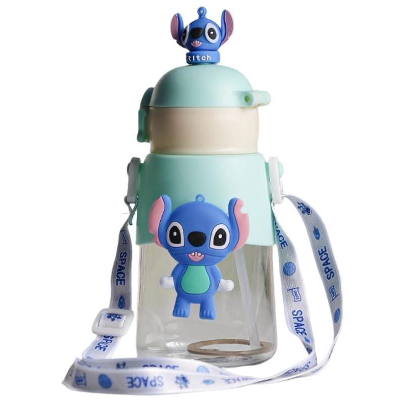 Gourde D'eau Avec Paille Et Sangle 400ML Vert en Tunisie