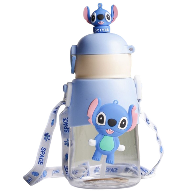 Gourde D'eau Avec Paille Et Sangle 400ML Bleu en Tunisie