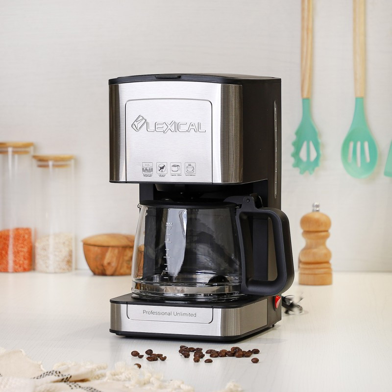 Cafetière Électrique Lexical LEM-0643 800W Silver En Tunisie
