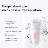 Epilateur Braun Silk Epil 5 SE5-011 Pour Visage et Corps Blanc
