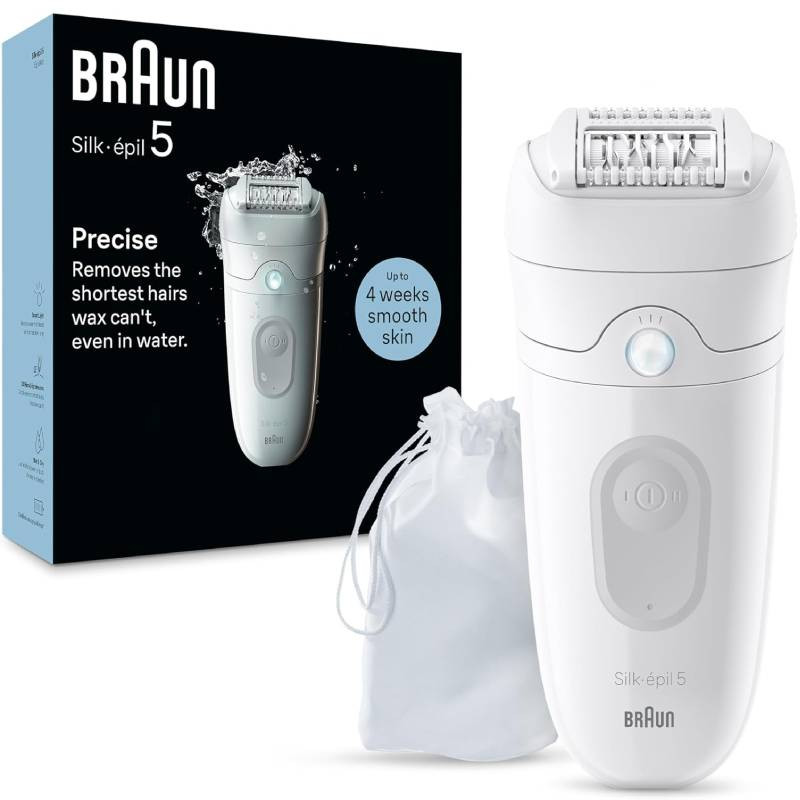 Epilateur Braun Silk Epil 5 SE5-011 Pour Visage et Corps Blanc
