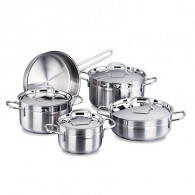 Batterie de Cuisine Korkmaz Tombik A1800 9 Pièces Inox en Tunisie