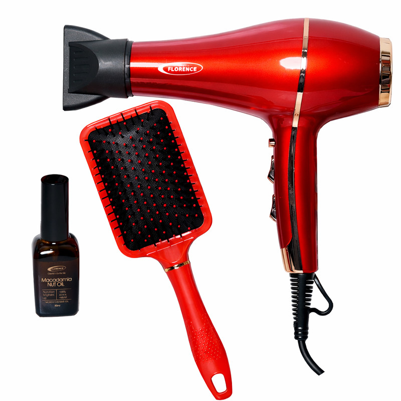 Sèche Cheveux Professionnel Florence HK446 2200W Rouge En Tunisie