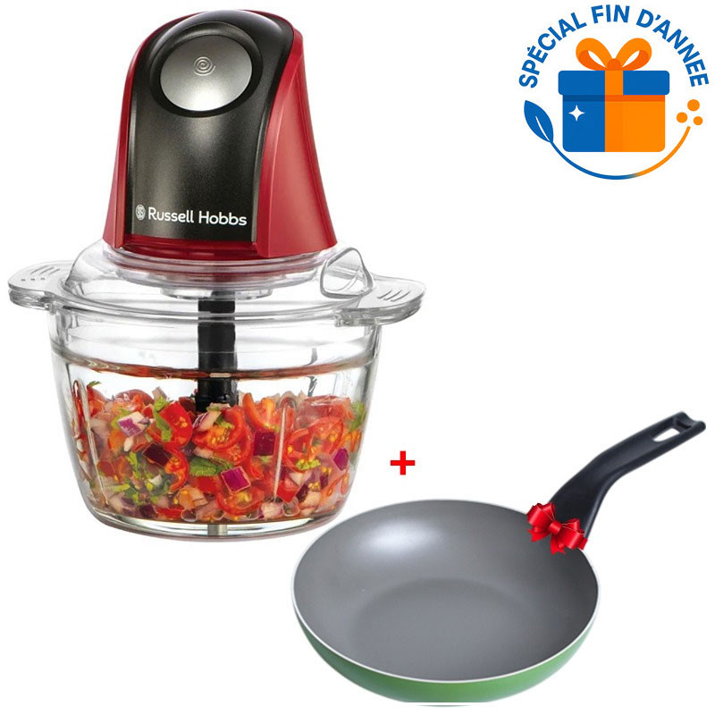 Mini Hachoir Russell Hobbs Desire 27130-56 200W Rouge en Tunisie