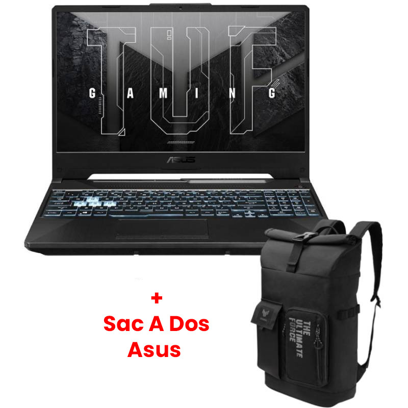 Pc Portable Gamer Asus Tuf Gaming A15 FA506NCR Ryzen 7 16Go 512Go SSD Windows 11 RTX 3050