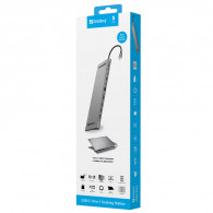 Station d'Accueil Sandberg 136-31 USB-C 10 En 1 Gris En Tunisie