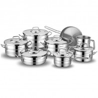 Batterie de Cuisine Korkmaz Astron A2053 14 Pièces Inox en Tunisie