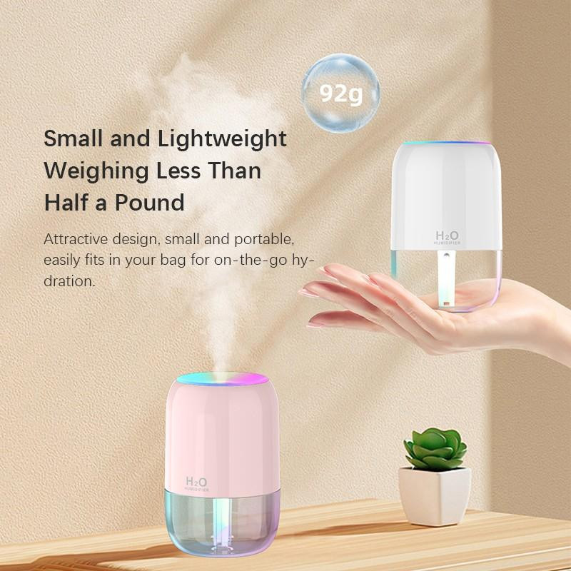 Mini Humidificateur d'Air HUM-988 USB 200ml Blanc en Tunisie