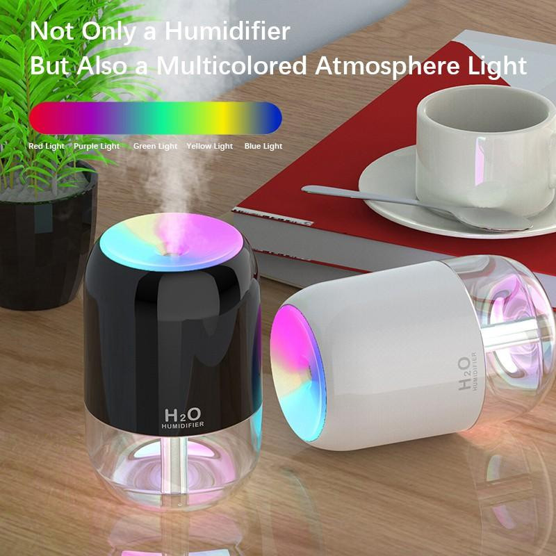 Mini Humidificateur d'Air HUM-988 USB 200ml Rose en Tunisie