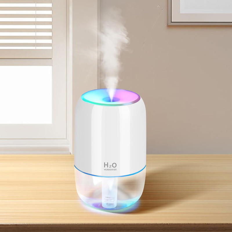 Mini Humidificateur d'Air HUM-988 USB 200ml Blanc en Tunisie