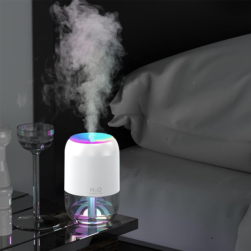 Mini Humidificateur d'Air HUM-988 USB 200ml Blanc en Tunisie