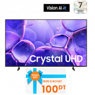 Tv Samsung U8000F 65" 4K Crystal UHD Smart Tv Noir en Tunisie