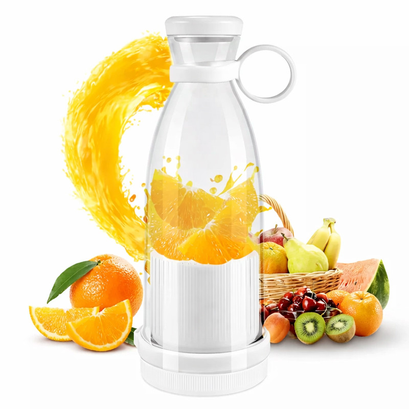 Blender Mixeur Portable 50W 500 ML Blanc En Tunisie