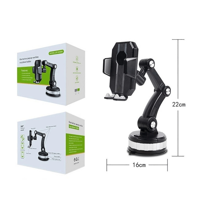 Support Voiture Pour Smartphone 360° Noir en Tunisie