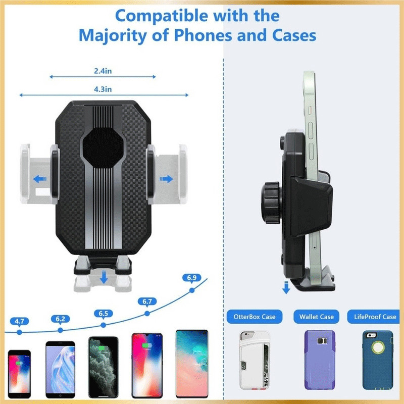 Support Voiture Pour Smartphone 360° Noir en Tunisie