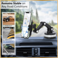 Support Voiture Pour Smartphone 360° Noir en Tunisie