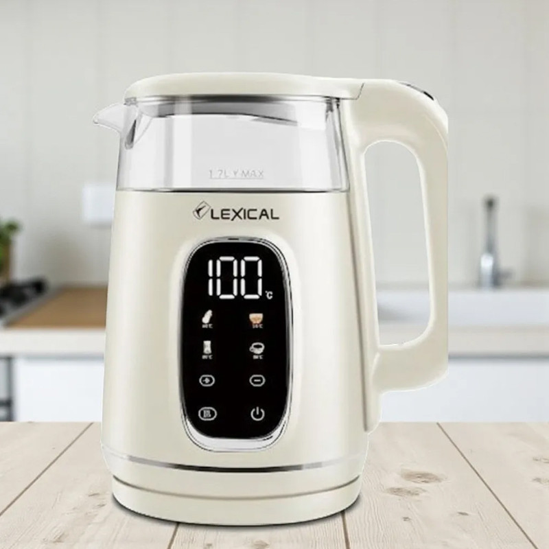 Bouilloire Électrique Lexical LEK-1462-3 2200W 1.7 Litres Beige En Tunisie