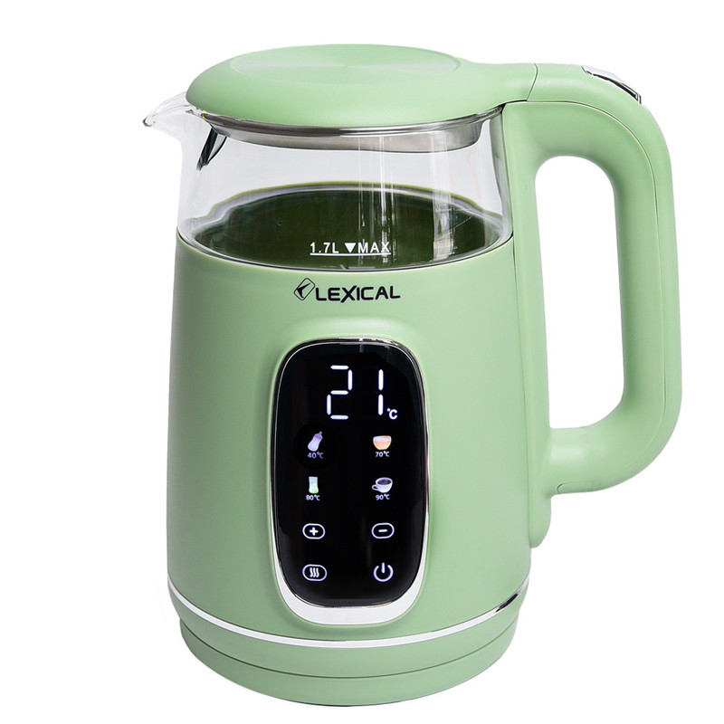 Bouilloire Électrique Lexical LEK-1462-7 2200W 1.7 Litres Vert En Tunisie
