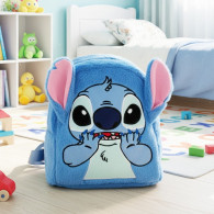 Sac à Dos Stitch En Peluche Douce Bleu En Tunisie