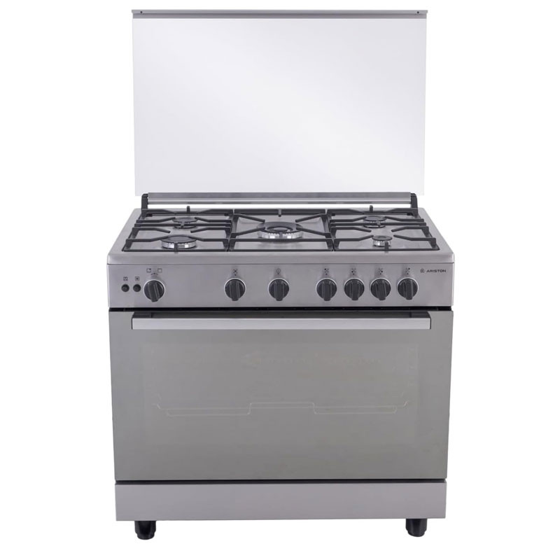 Cuisinière à Gaz Ariston ARR9GGF23125XNA 5 Feux 90Cm Gris en Tunisie
