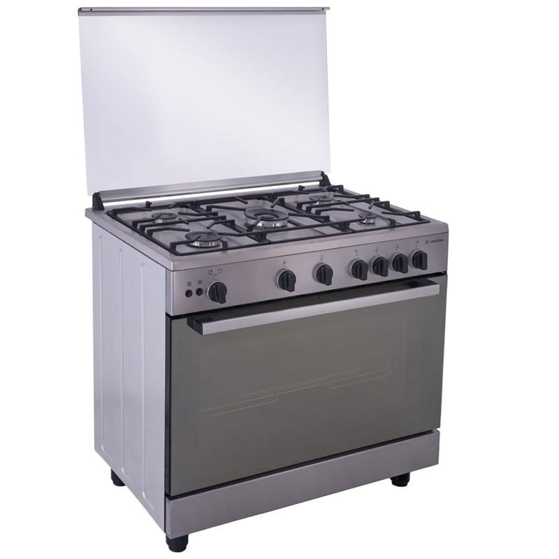 Cuisinière à Gaz Ariston ARR9GGF23125XNA 5 Feux 90Cm Gris en Tunisie