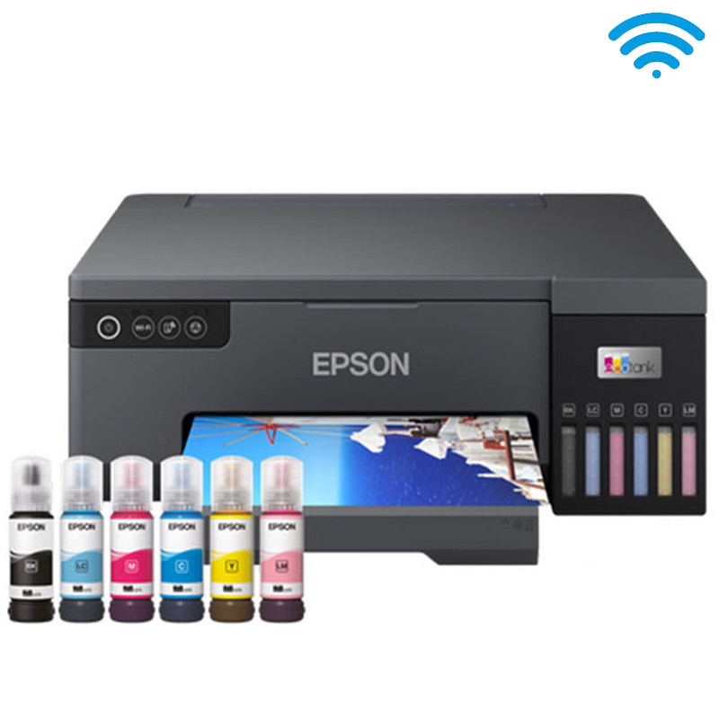 Imprimante à Réservoir Intégré EPSON ECOTANK L8050 Couleur Wi-Fi - Noir (C11CK37403)