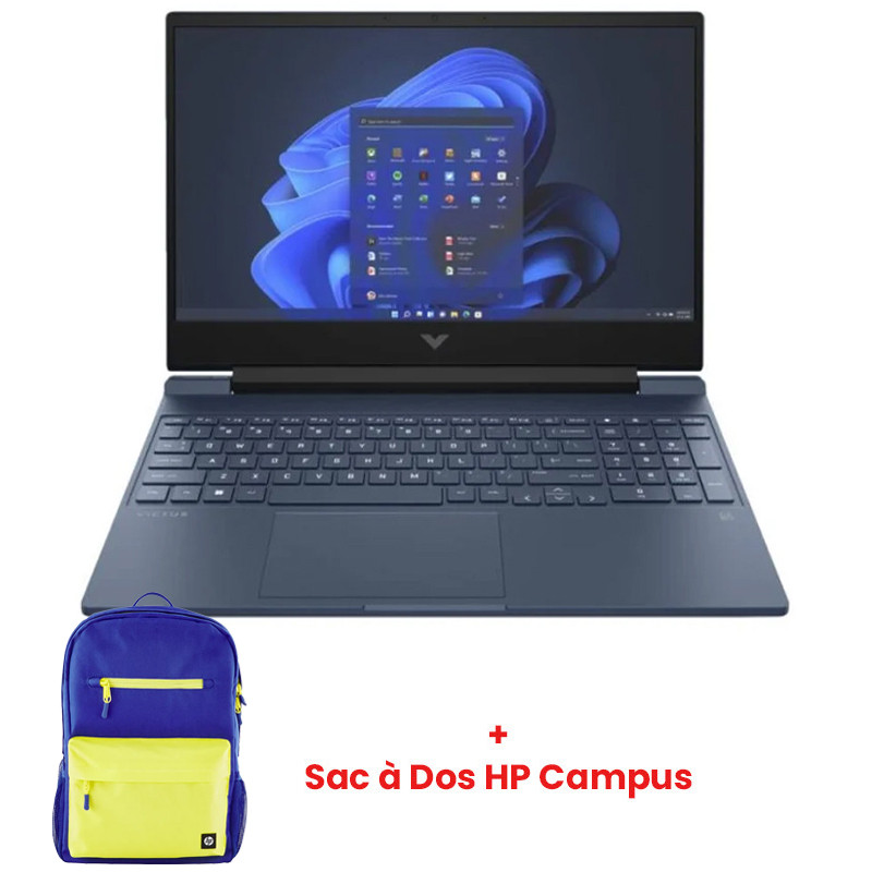 Pc Portable Gamer HP Victus 15-fa1006nk i5 13Gén 32Go 512Go SSD Windows 11 Pro en Tunisie