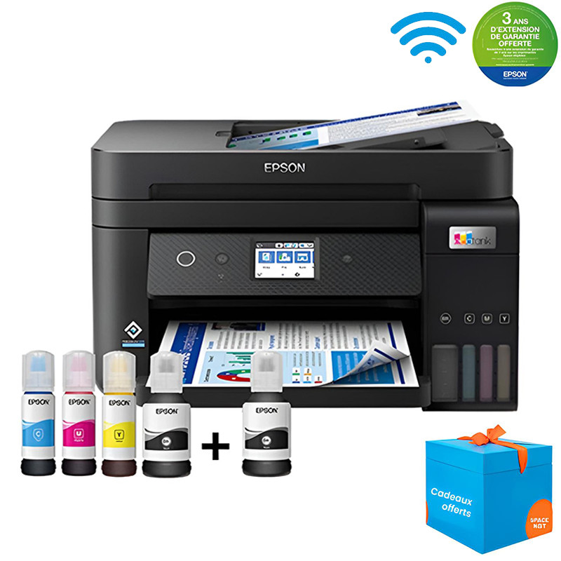 Imprimante Epson EcoTank L6290 4 En 1 à Réservoir Intégré A4 Wifi (C11CJ60405)