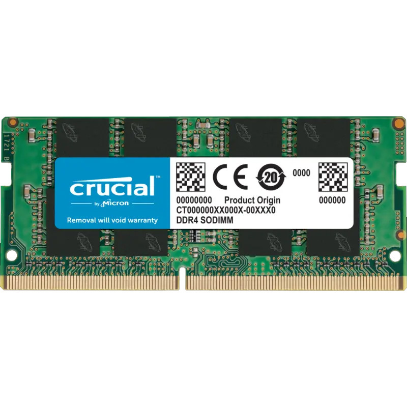 Barrette Mémoire Crucial 8Go DDR4 3200MHz SO-DIMM en Tunisie