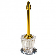 Lance Parfum En Cristal Avec Finition Doré en Tunisie